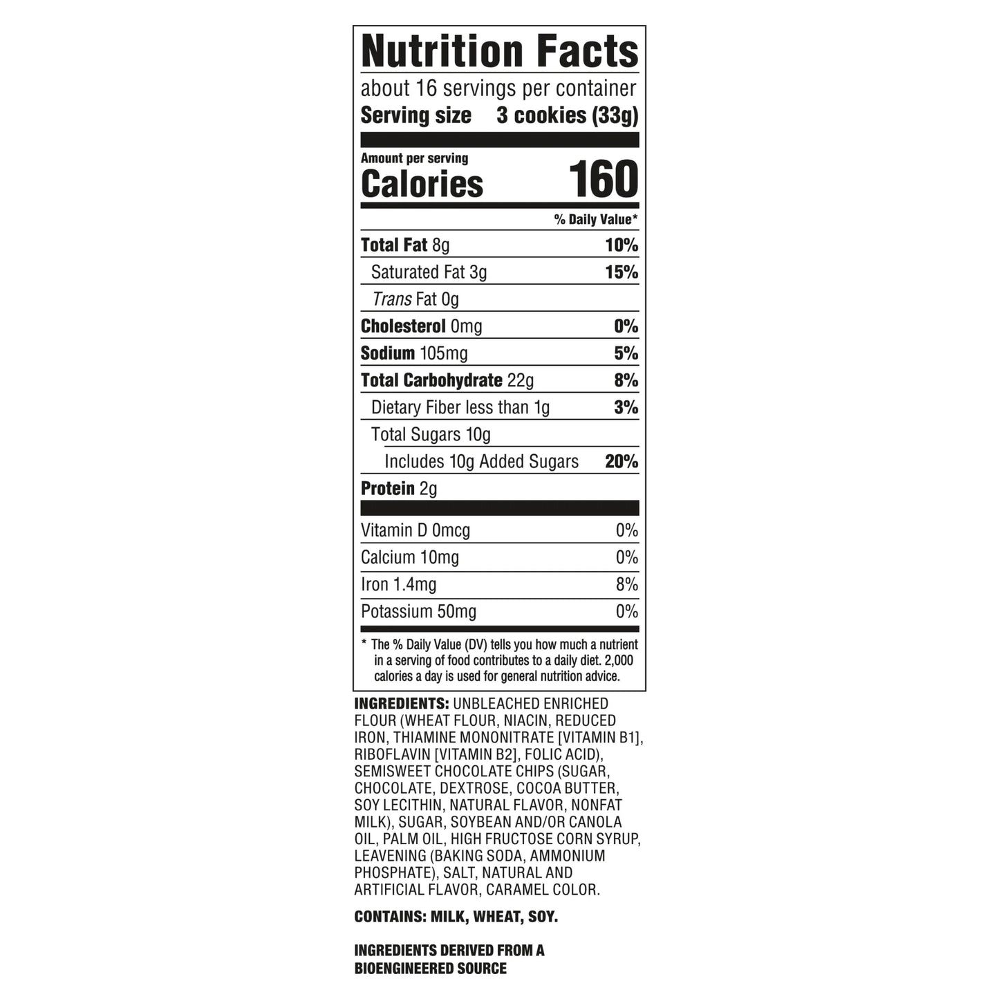 Chips Ahoy! Original Chocolate Chip Cookies, Family Size, 18.2 Oz