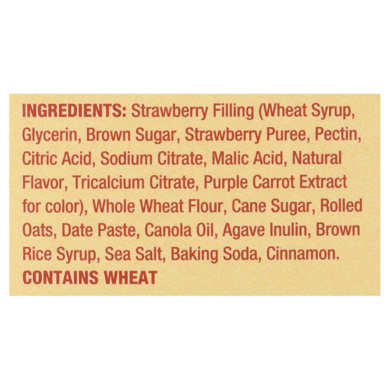 Nature's Bakery Oatmeal Crumble Strawberry Breakfast Snack Bars, 1.41 Oz, 10 Count