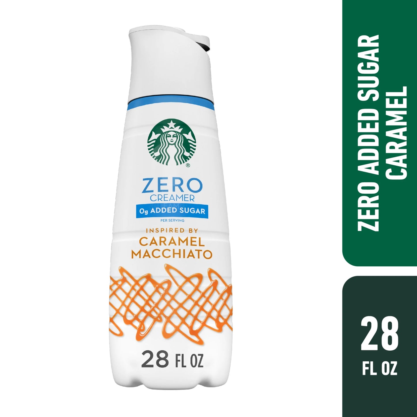 Zero Grams Added Sugar, Caramel Flavored Coffee Creamer, Inspired by Caramel Macchiato, 28 Fl Oz