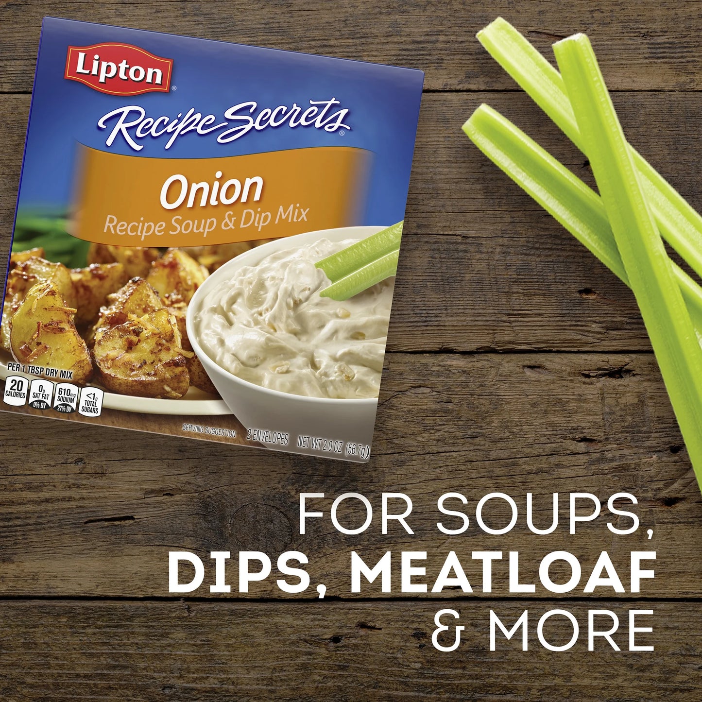 Recipe Secrets, Football Game Onion Dry Soup and Dip Mix, 2 Oz, 2 Pack