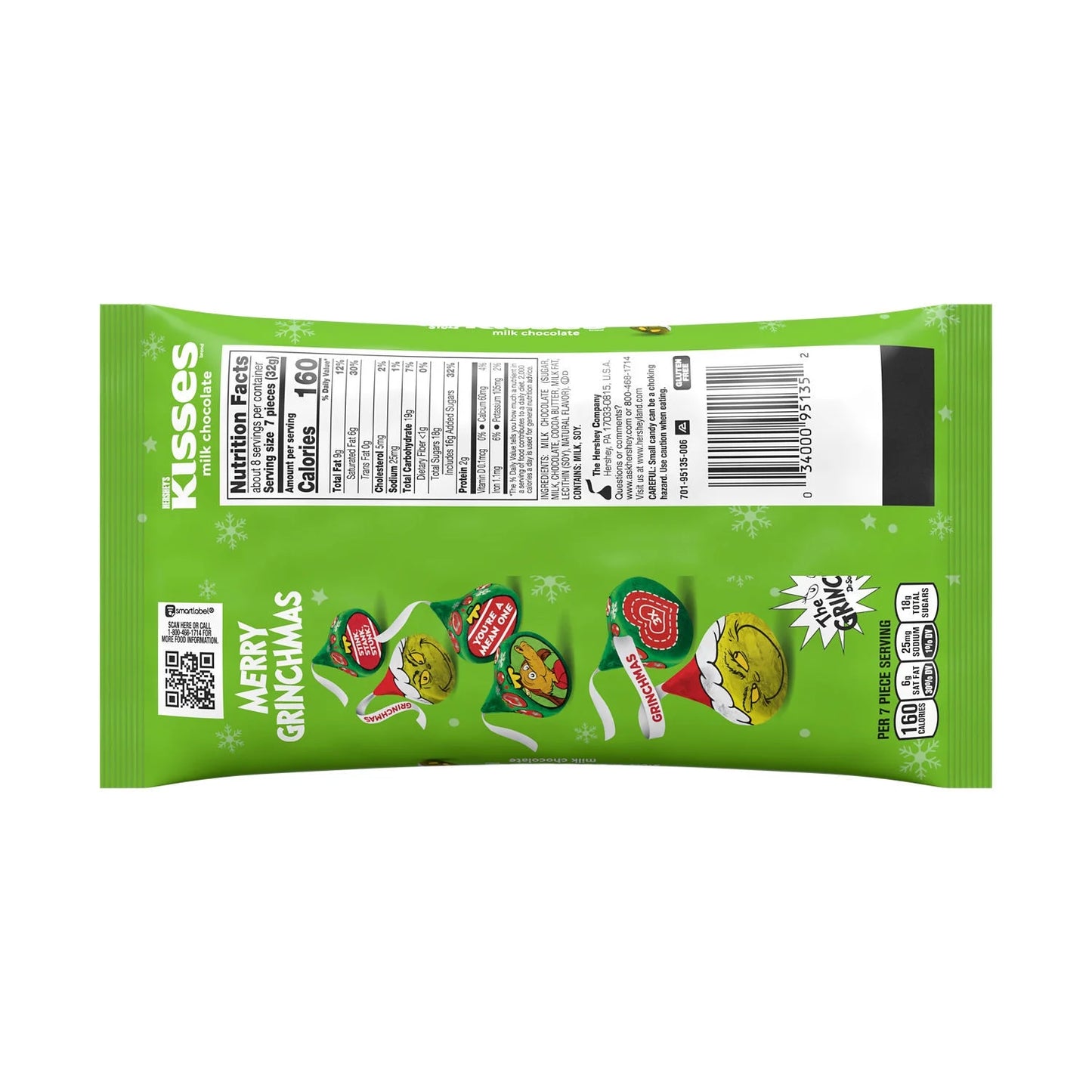 Kisses Grinch Milk Chocolate