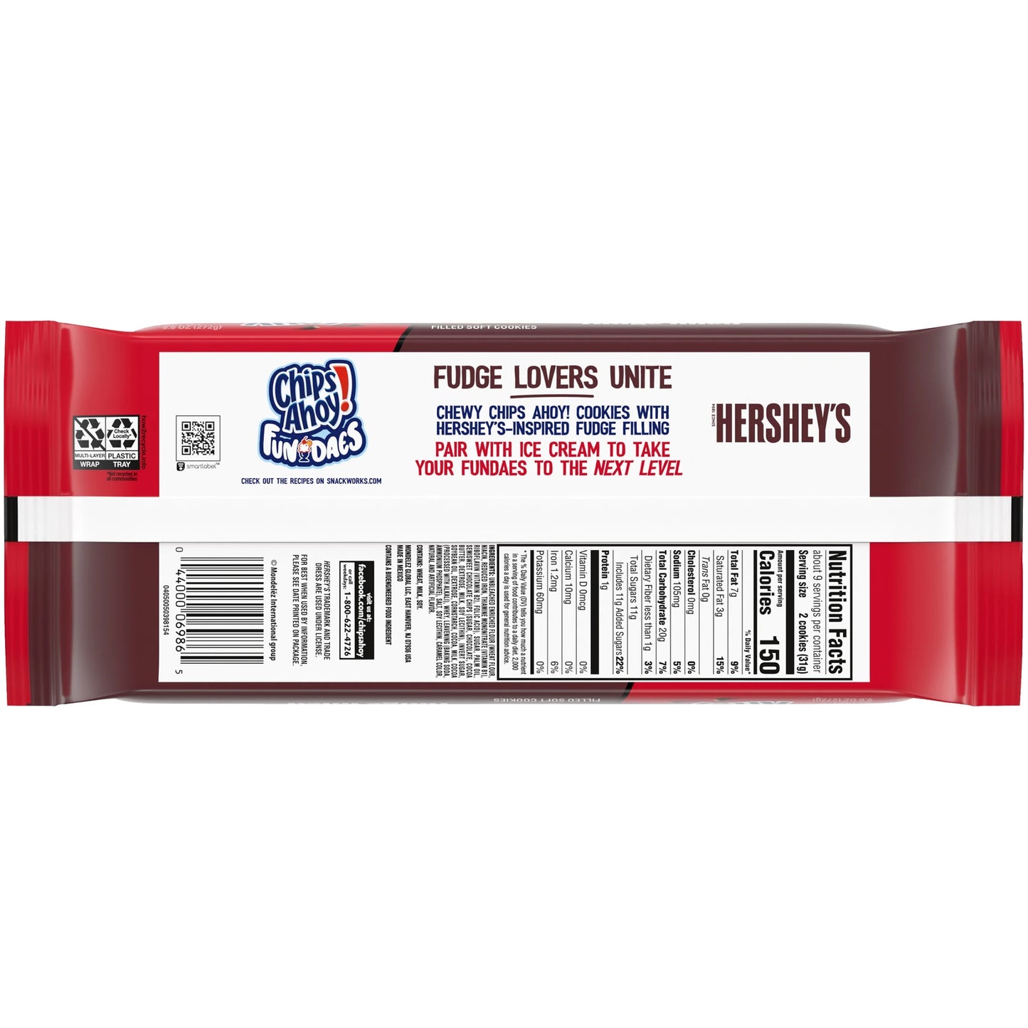 Chewy Hershey'S Fudge Filled Soft Cookies, 9.6 Oz