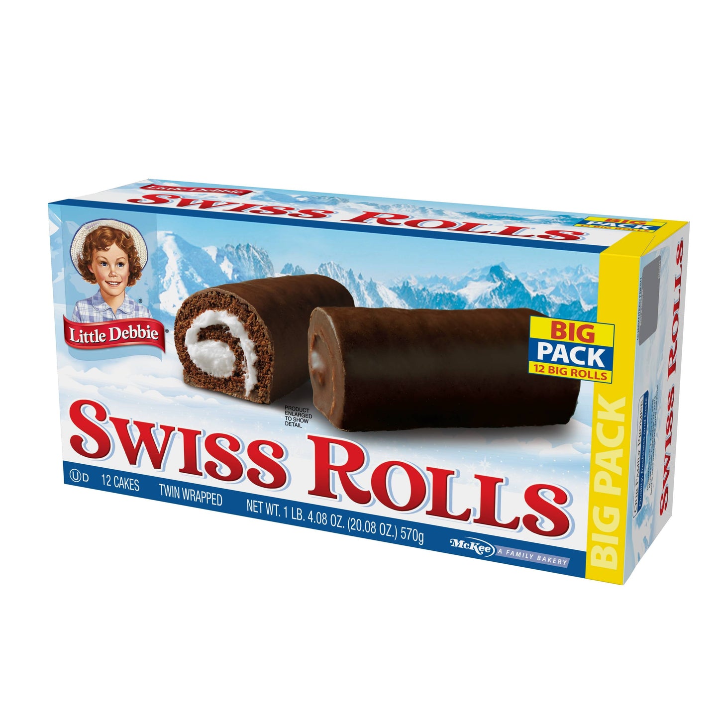 Big Pack Swiss Rolls, 20.08 Oz (12 Count)