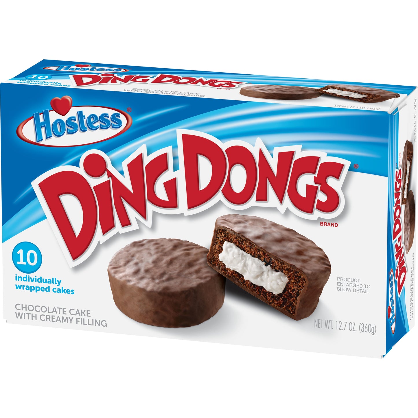 Chocolate Ding Dongs Snack Cakes - 12.70 Oz, 10 Count