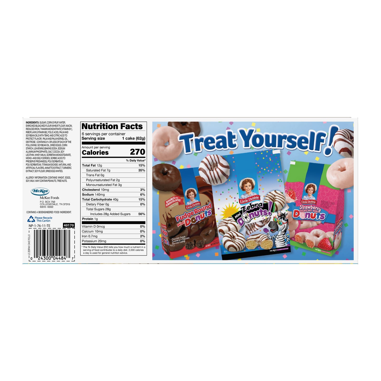 Zebra Cake Rolls, 13.1 Oz (6 Count)
