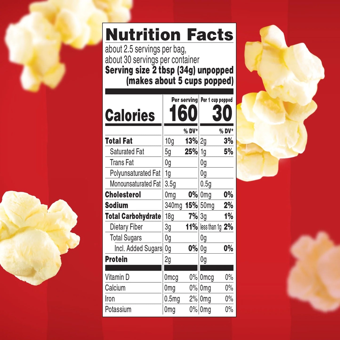 Orville Redenbacher’S Movie Theater Butter Popcorn, Microwave Popcorn, 12 Count