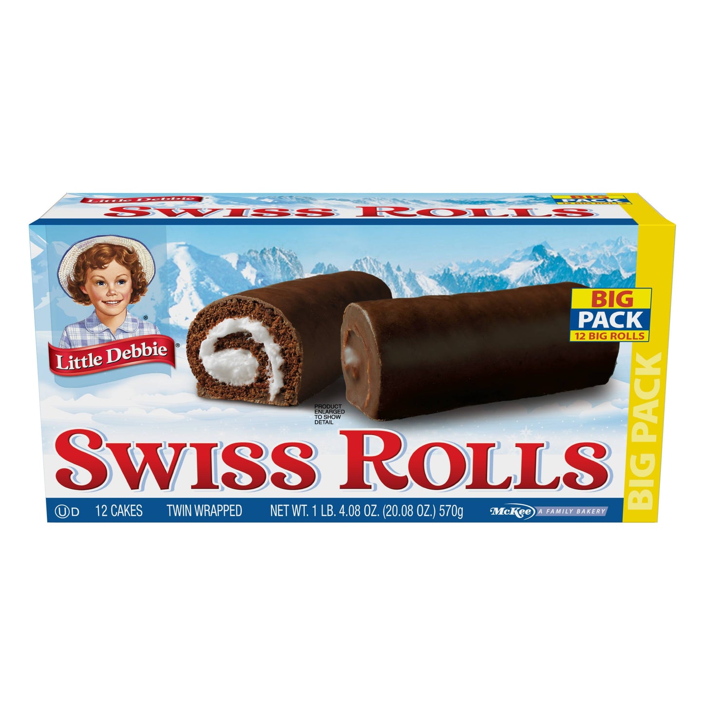 Big Pack Swiss Rolls, 20.08 Oz (12 Count)