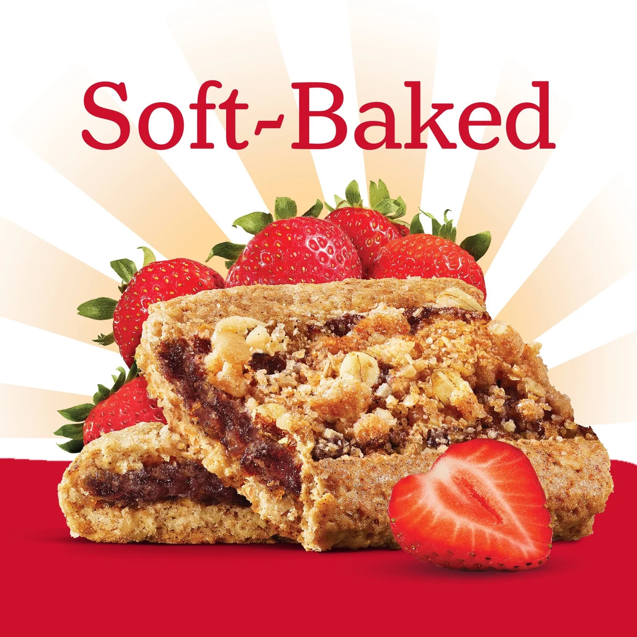 Nature's Bakery Oatmeal Crumble Strawberry Breakfast Snack Bars, 1.41 Oz, 10 Count
