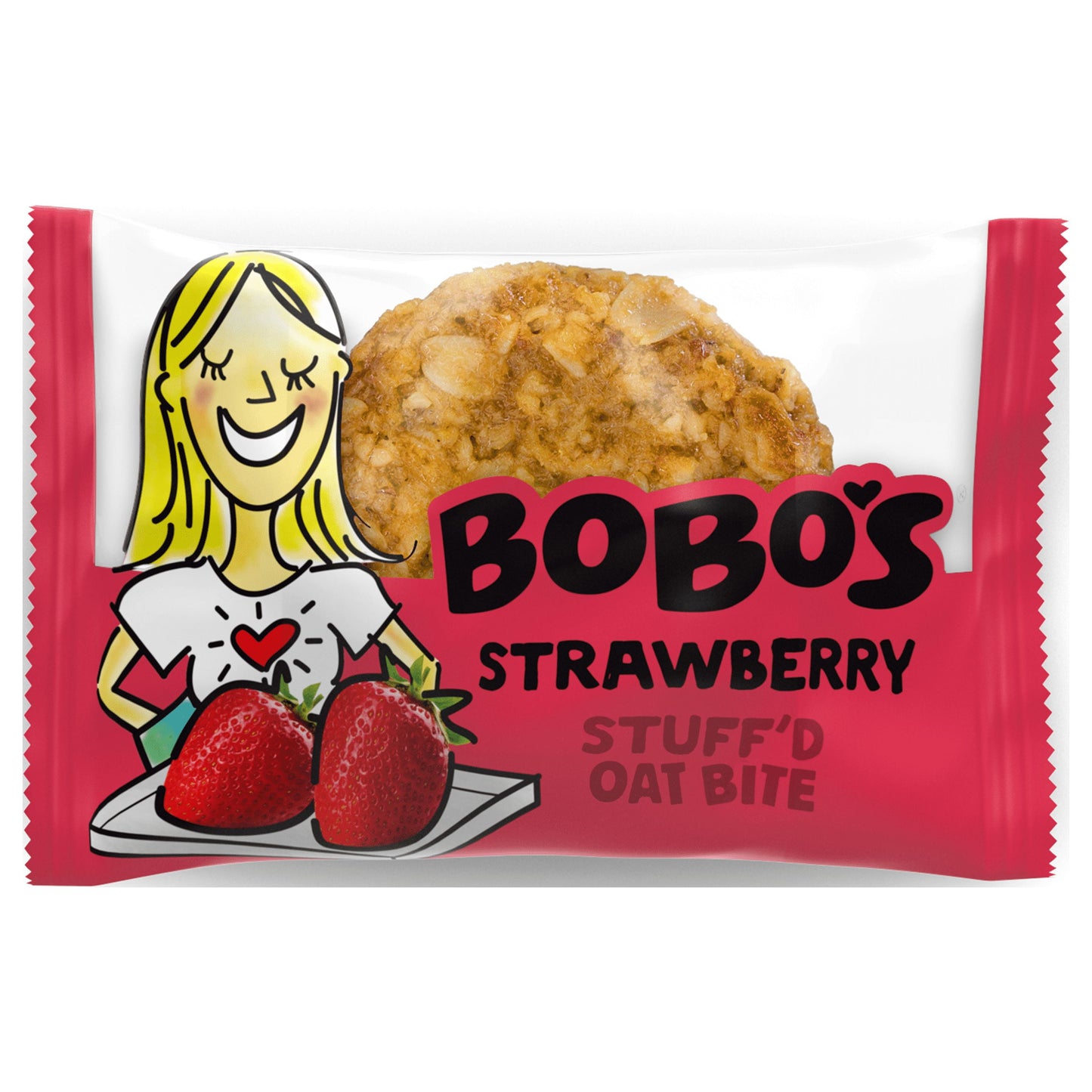 Bobo’s Oat Bites, Strawberry Stuff'D, 5 Pack of 1.3Oz Bars