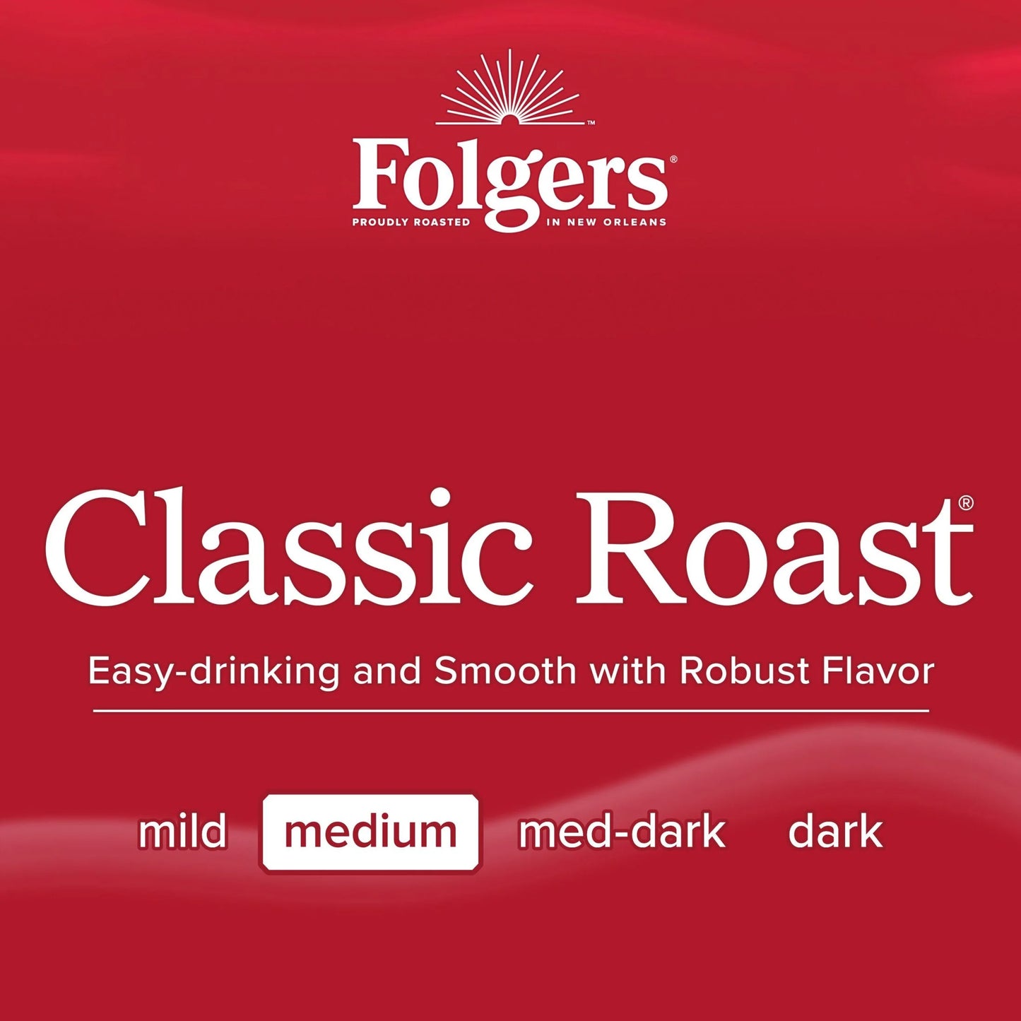 Folgers Classic Roast Ground Coffee, Medium Roast, 40.3 Oz. Canister