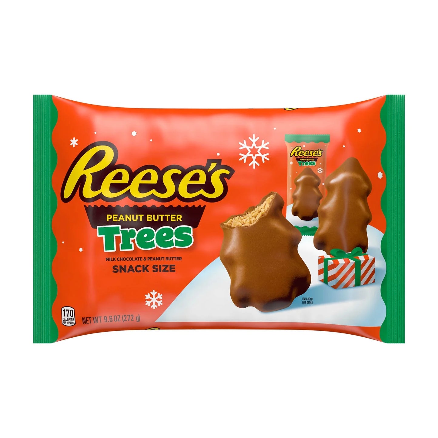 Reese's Milk Chocolate Snack Size Arboles navideños