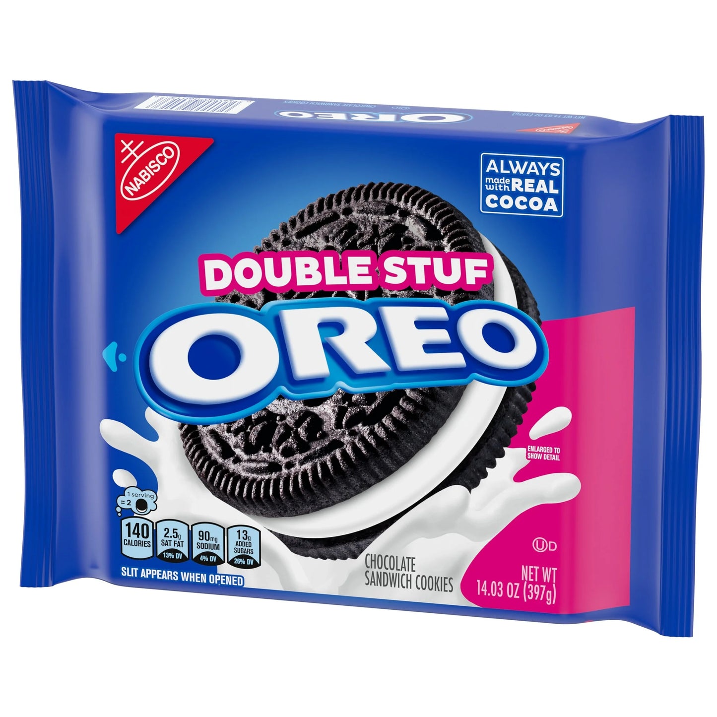 Oreo Double Stuff Chocolate Sandwich Cookies, 14.03 Oz