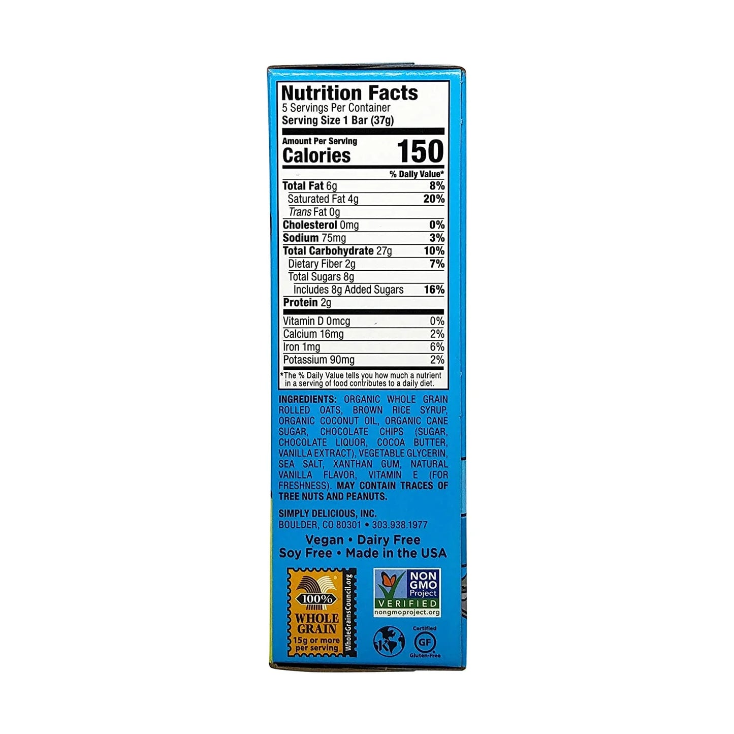 Bobo’s Oat Bites - Chocolate Flavor, 5 Pack of 1.3 Oz Bars