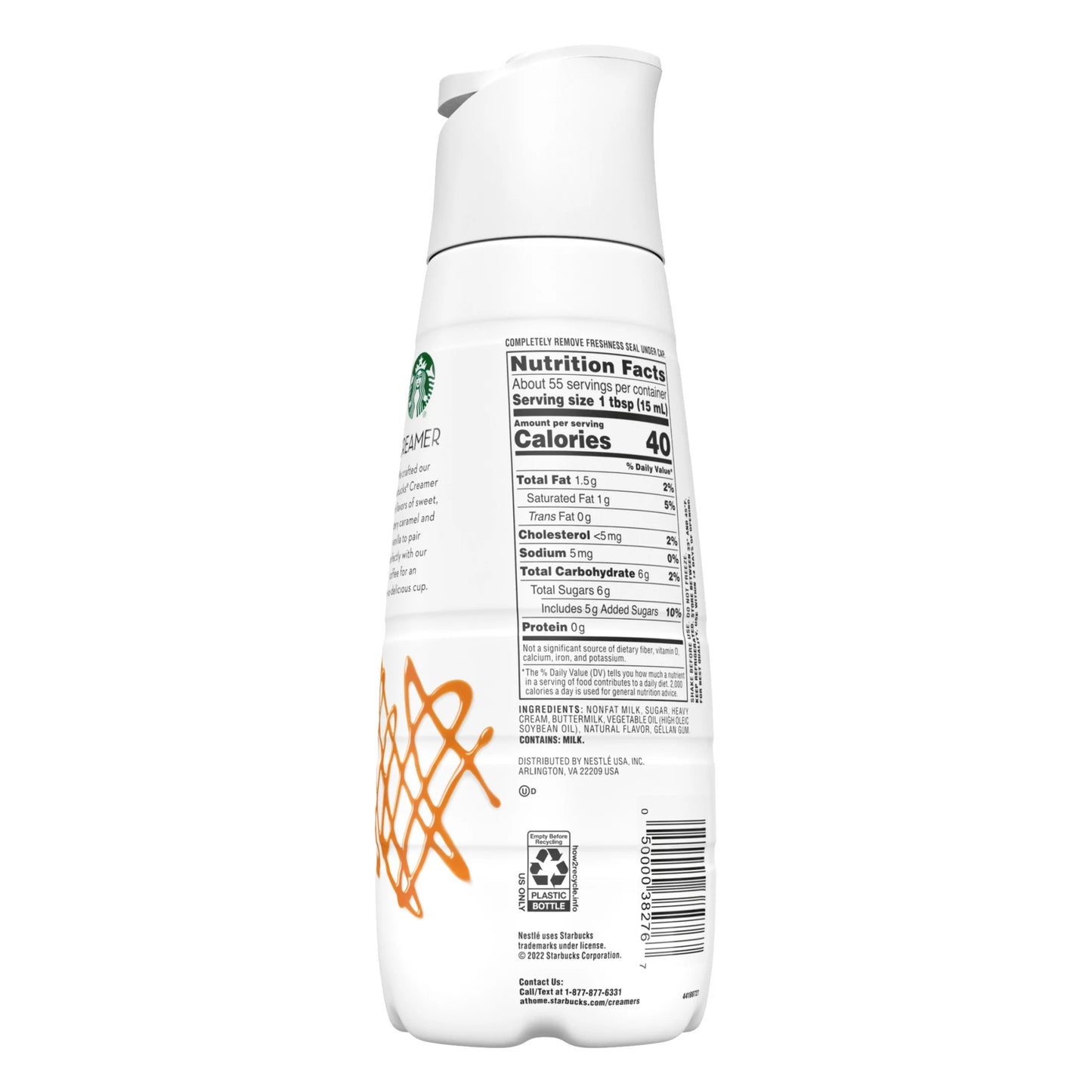 Caramel Flavored Coffee Creamer, Inspired by Caramel Macchiato, 28 Fl Oz