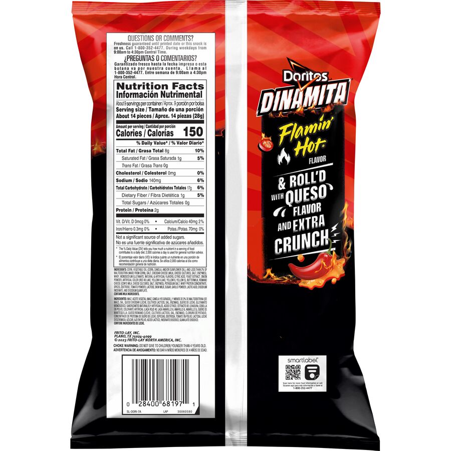 Doritos Dinamita Flamin' Hot Queso