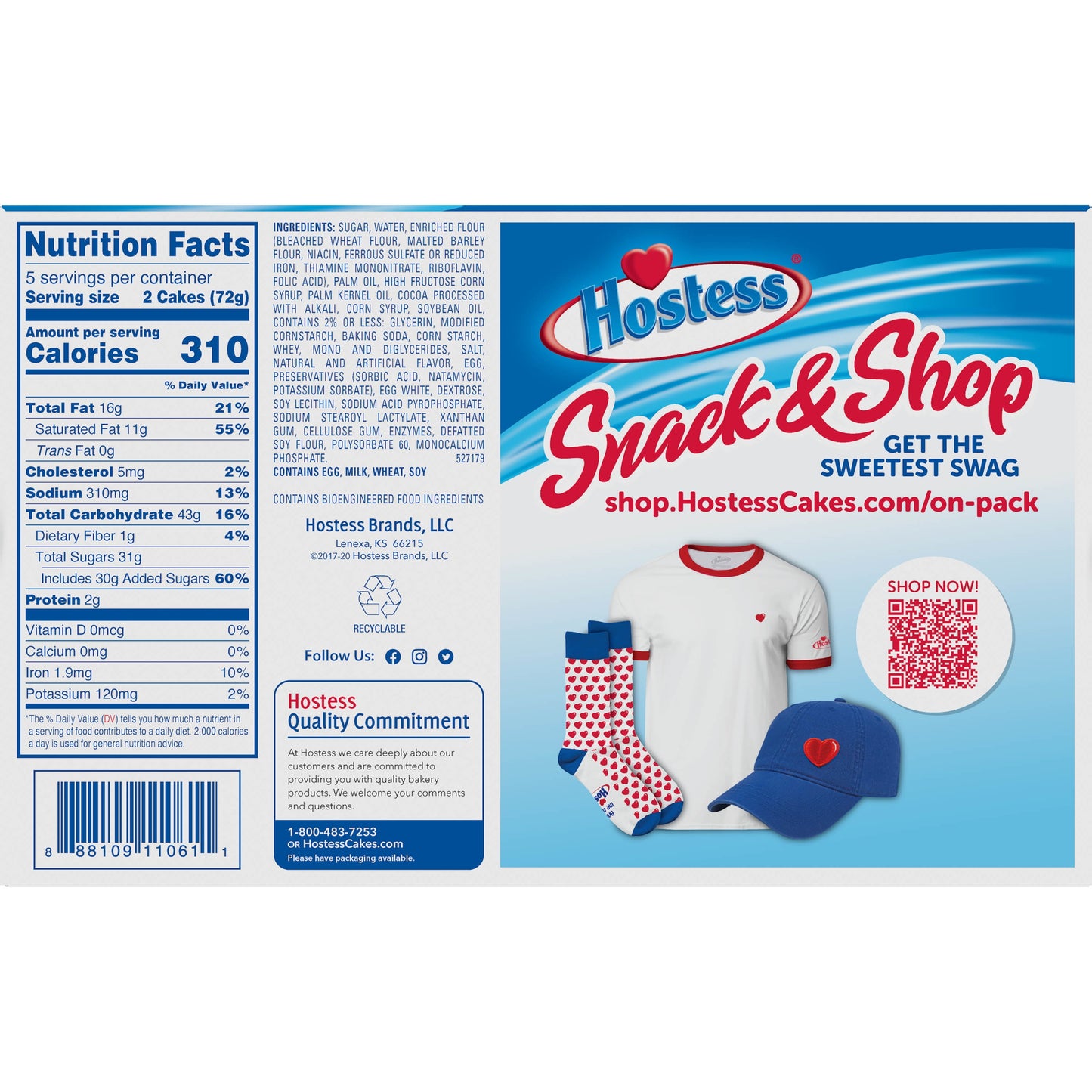 Chocolate Ding Dongs Snack Cakes - 12.70 Oz, 10 Count