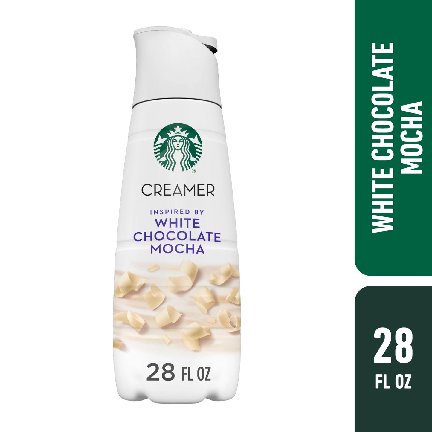 White Chocolate Flavored Coffee Creamer, Inspired by White Chocolate Mocha, 28 Fl Oz
