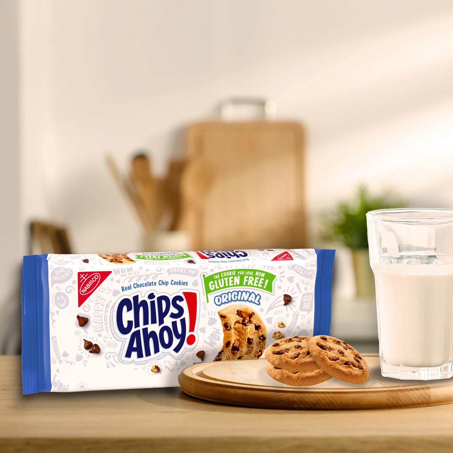 Chips Ahoy Original Crunchy Gluten Free Chocolate Chip Cookies, 9.31 Oz