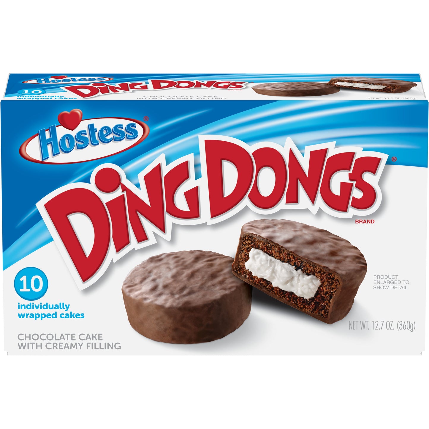 Chocolate Ding Dongs Snack Cakes - 12.70 Oz, 10 Count
