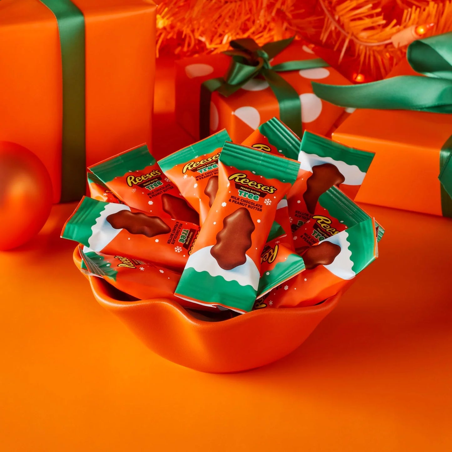 Reese's Milk Chocolate Snack Size Arboles navideños