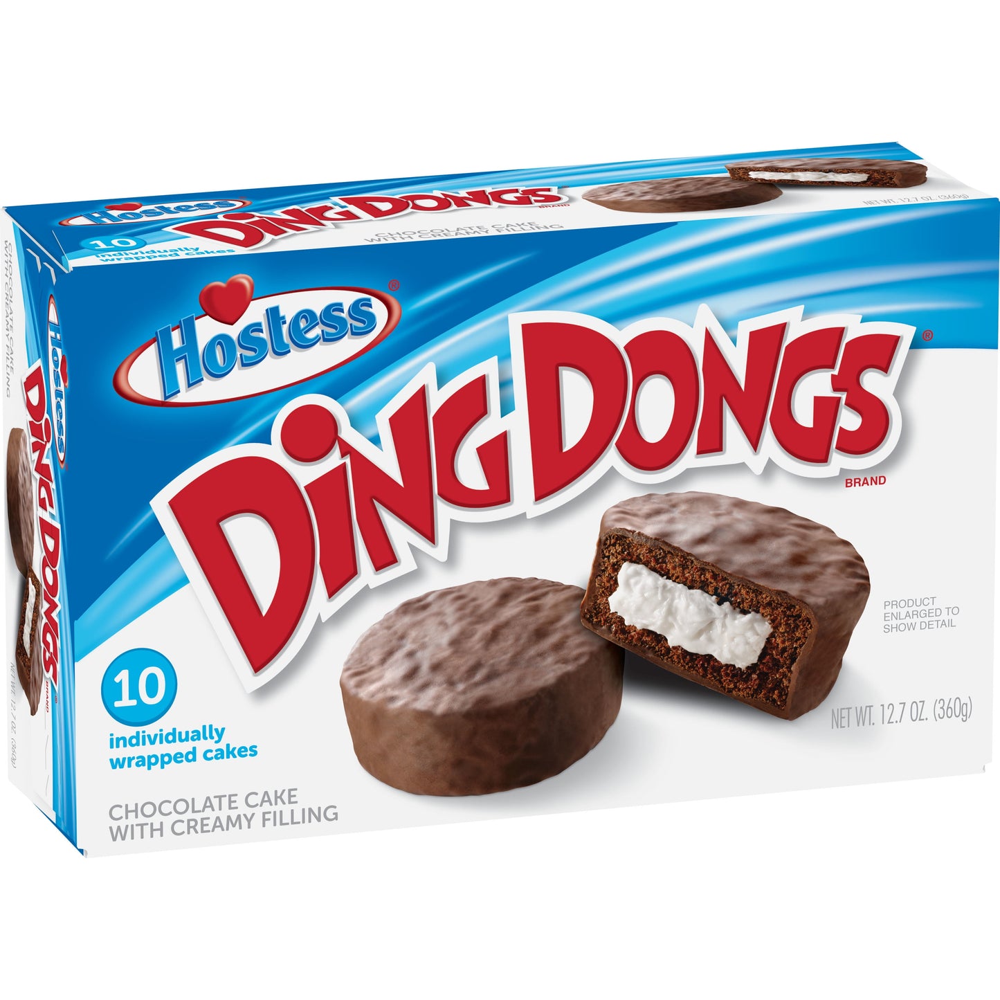 Chocolate Ding Dongs Snack Cakes - 12.70 Oz, 10 Count