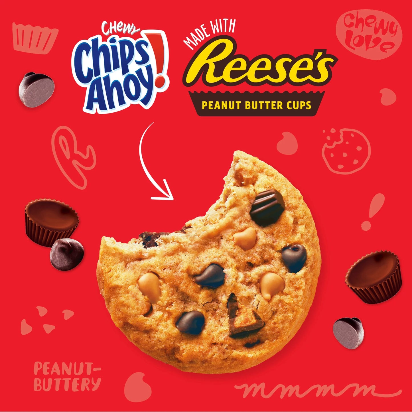 Chewy Chocolate Chip Cookies with Reese'S Peanut Butter Cups, 9.5 Oz