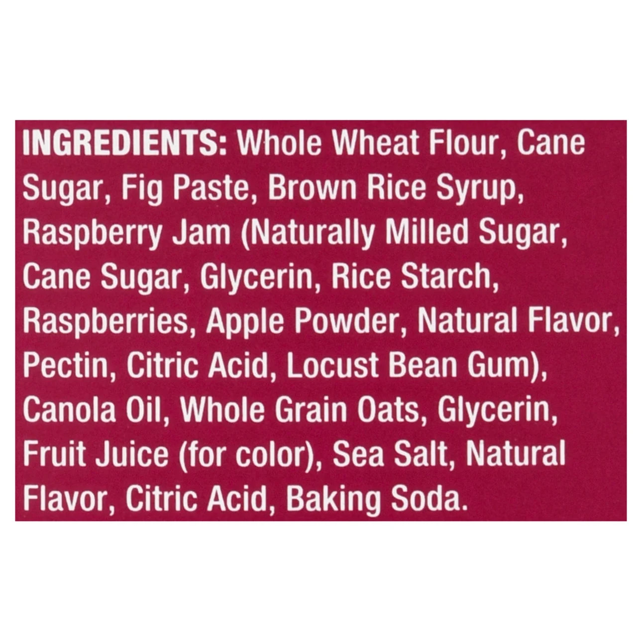 Nature's Bakery Raspberry Fig Bars, 10 Twin Packs, 2 Oz Each