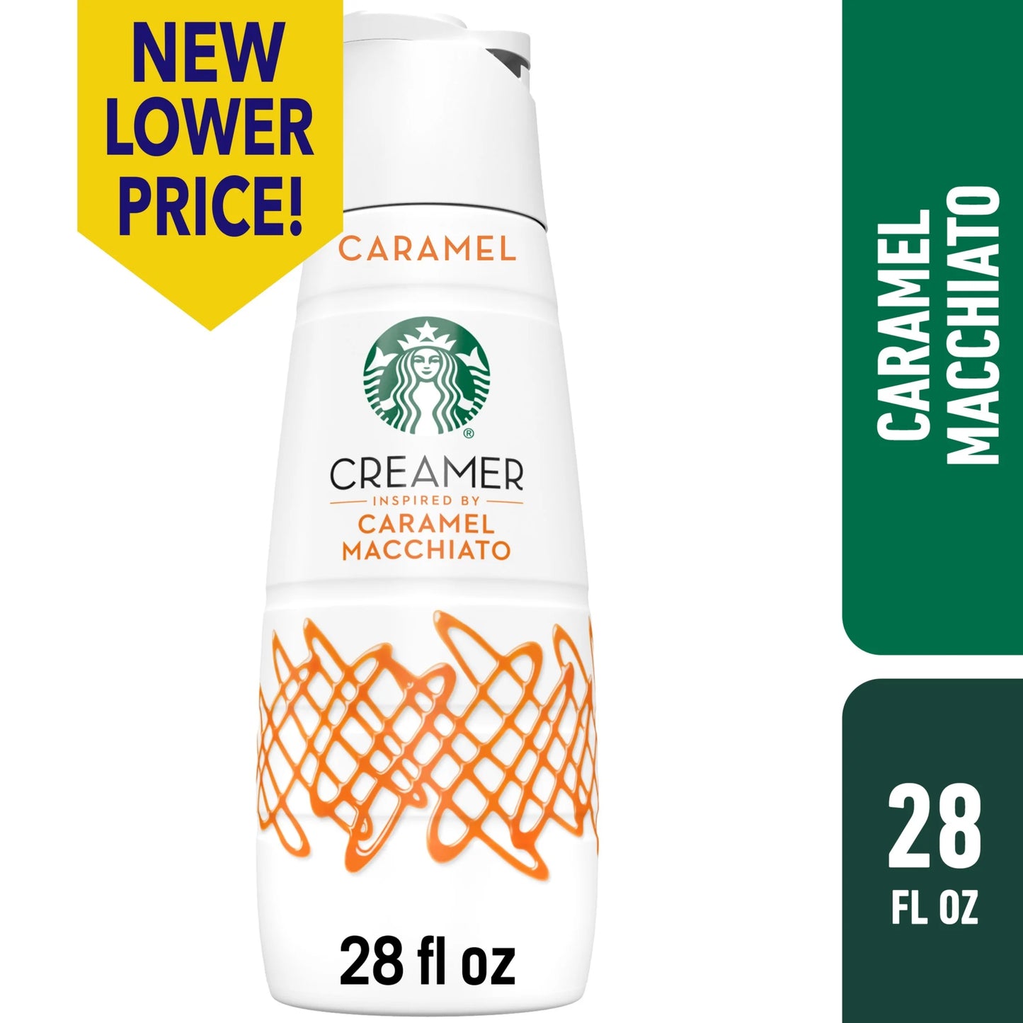 Caramel Flavored Coffee Creamer, Inspired by Caramel Macchiato, 28 Fl Oz