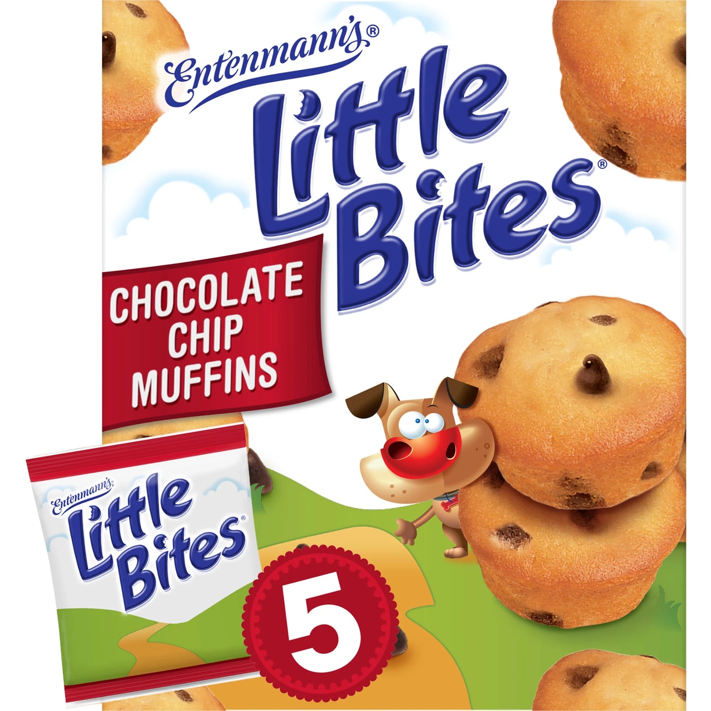 Little Bites Chocolate Chip Muffins, 5 Packs, Mini Muffins, 8.25 Oz Multipack