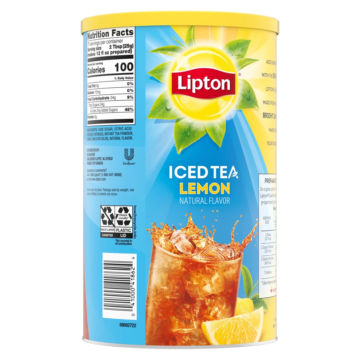 Lipton Ice Tea Lemon 28 QT