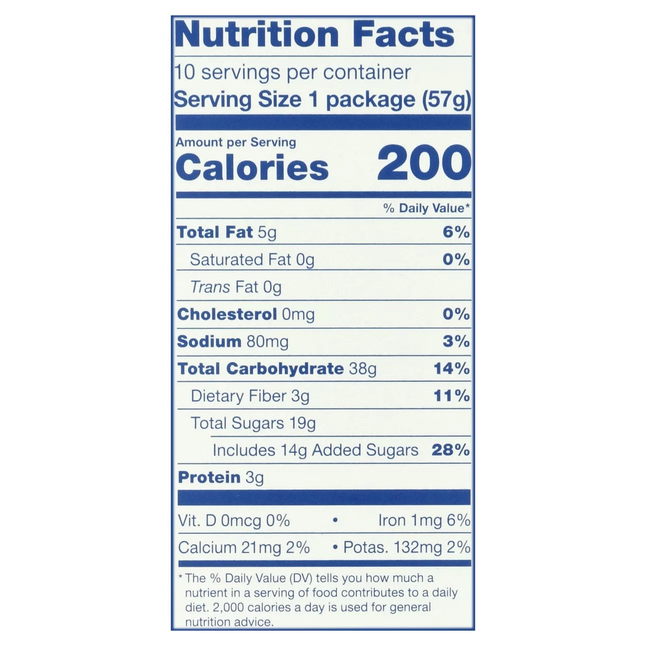 Nature's Bakery Blueberry Fig Bars, 10 Twin Packs, 2 Oz Each