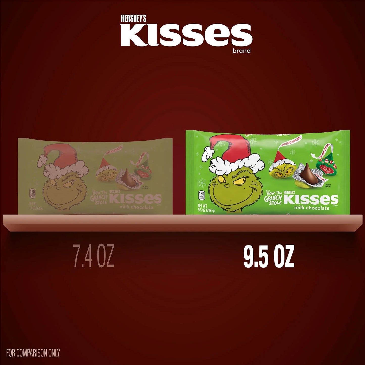 Kisses Grinch Milk Chocolate
