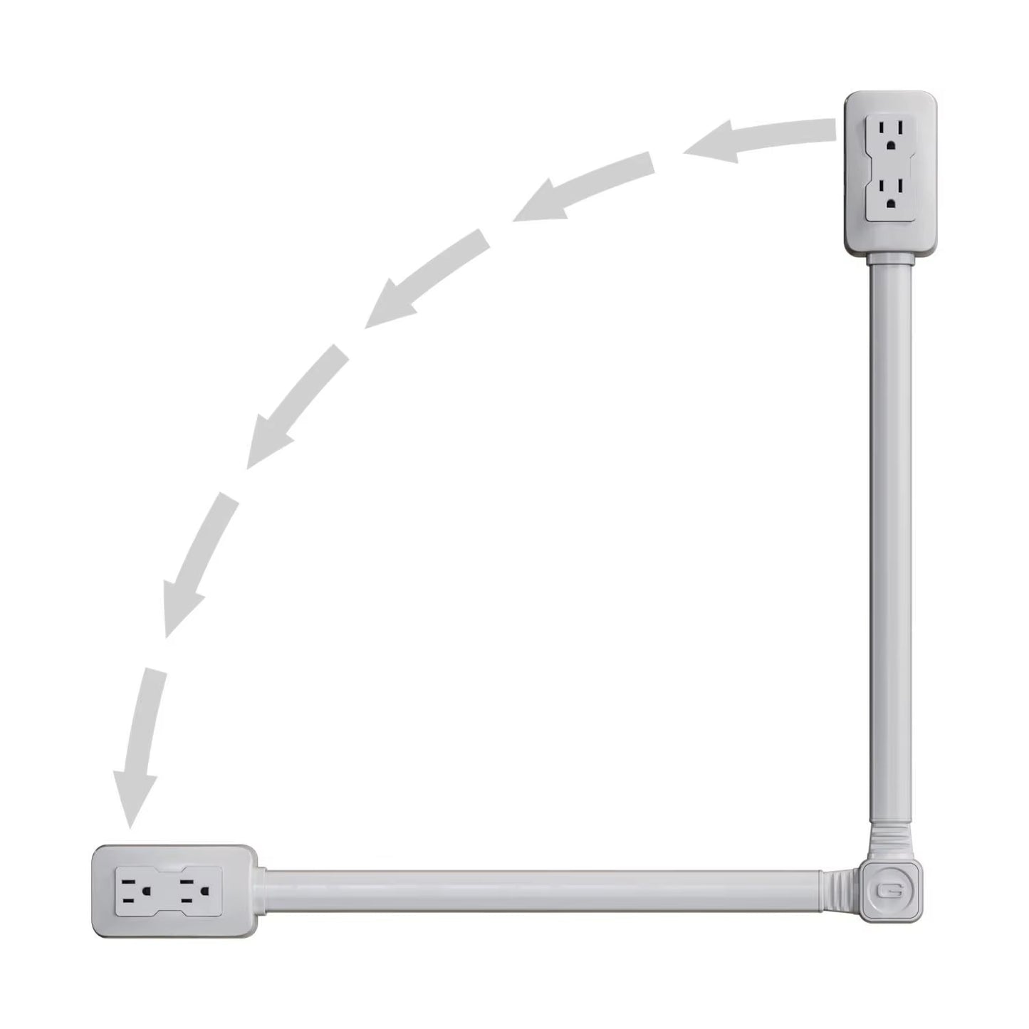 Electrical Outlet Extender Power Socket Sofa Bedside Table Expander