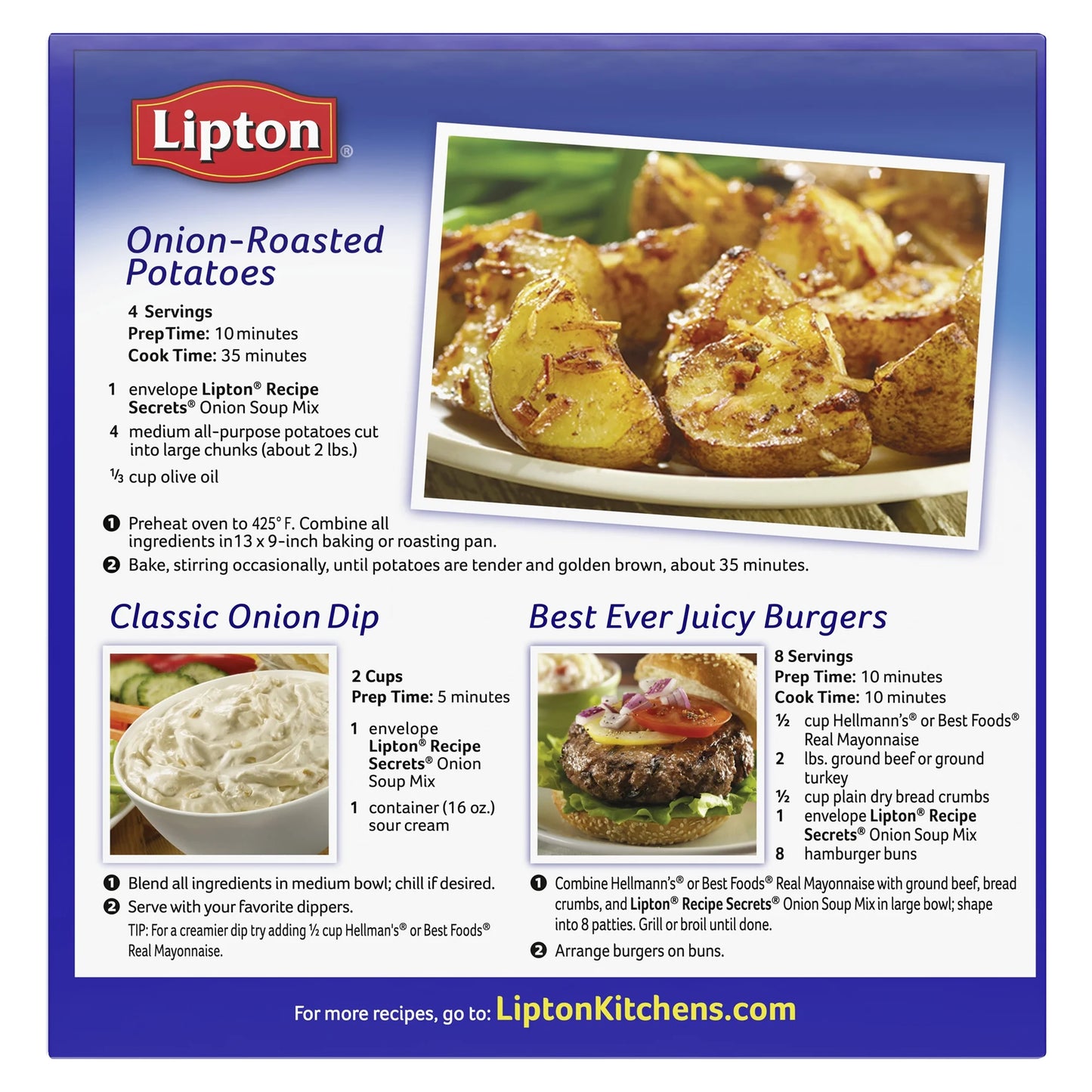 Recipe Secrets, Football Game Onion Dry Soup and Dip Mix, 2 Oz, 2 Pack