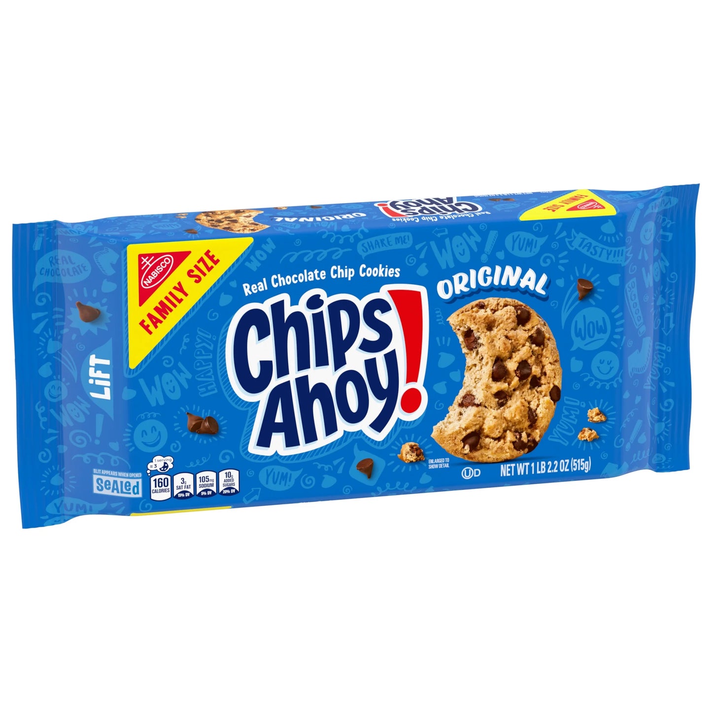 Chips Ahoy! Original Chocolate Chip Cookies, Family Size, 18.2 Oz