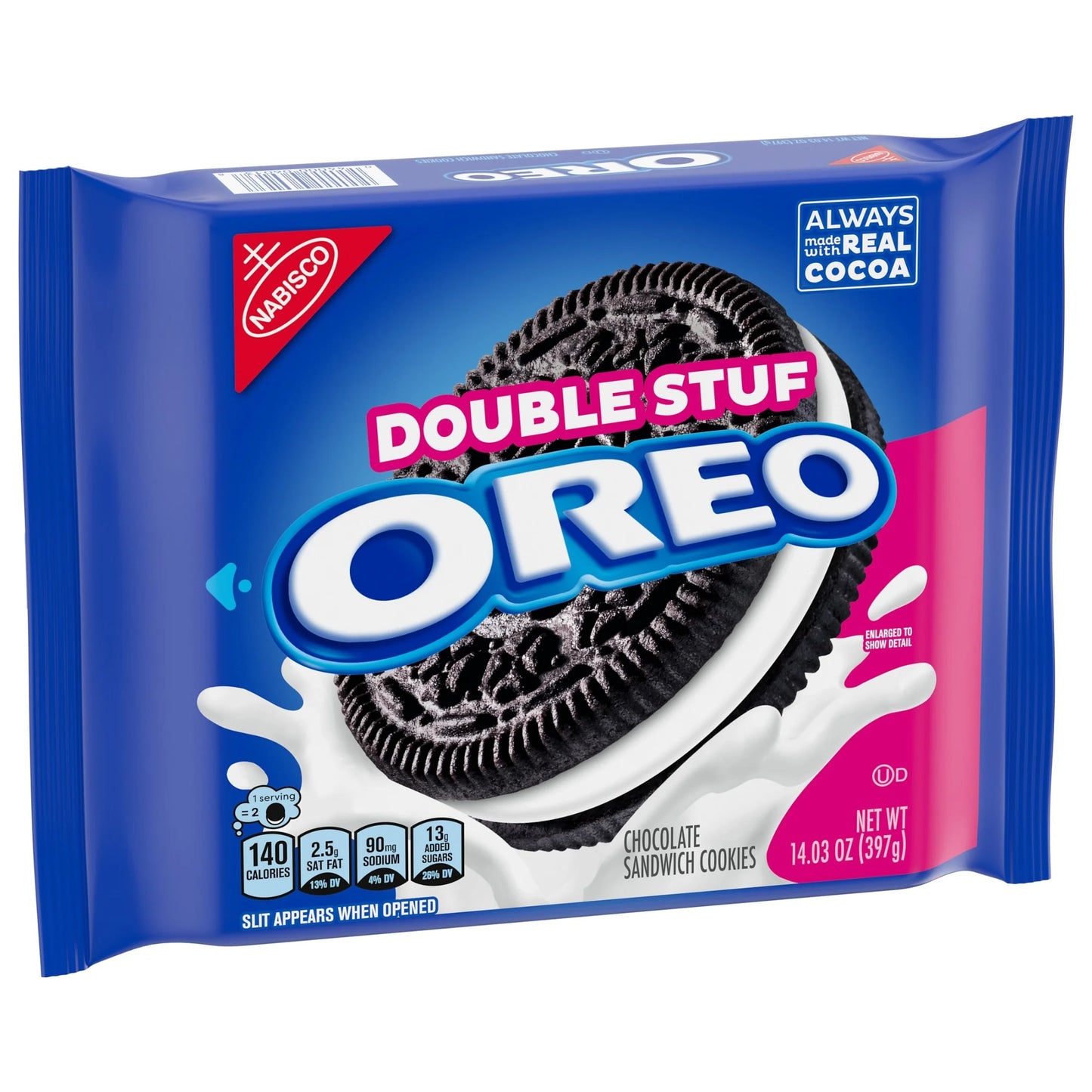 Oreo Double Stuff Chocolate Sandwich Cookies, 14.03 Oz