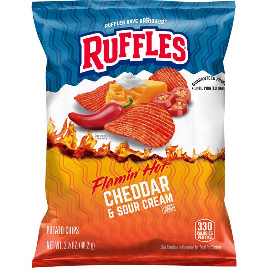 Ruffles Cheddar & Sour Cream Flamin' Hot