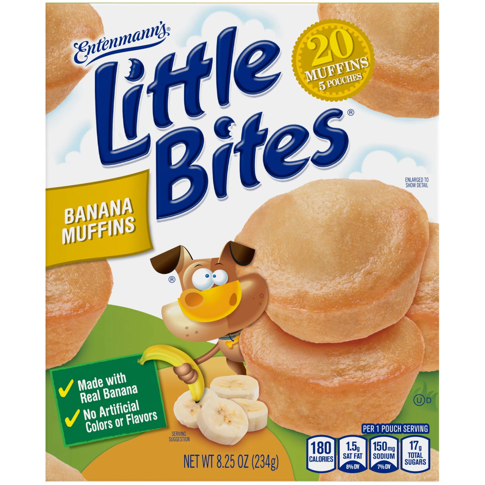 Little Bites Banana Muffins, 5 Count, Mini Muffins, 8.25 Oz Box