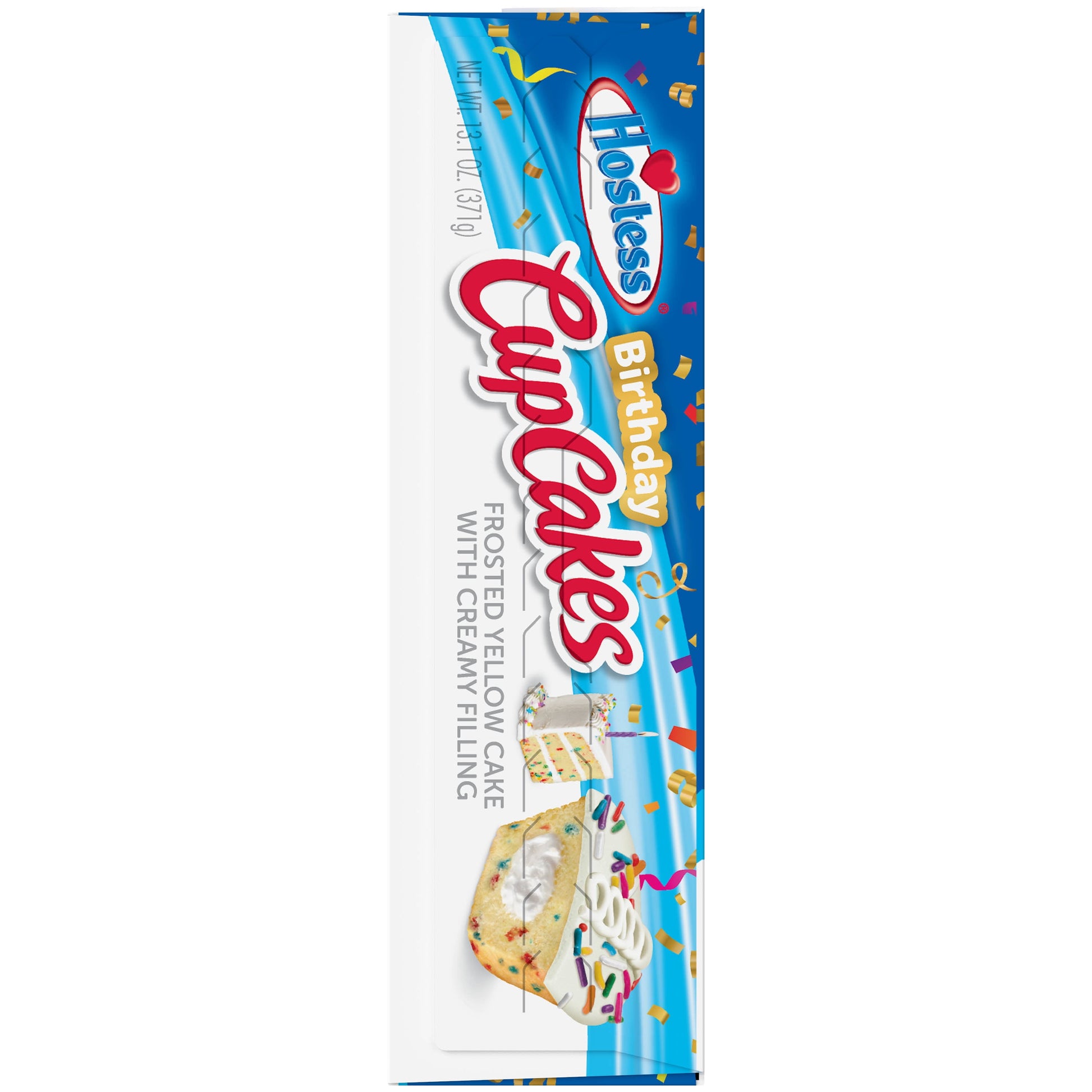 Birthday Cupcakes, Frosted Cupcakes, Creamy Center - 13.1 Oz, 8 Count