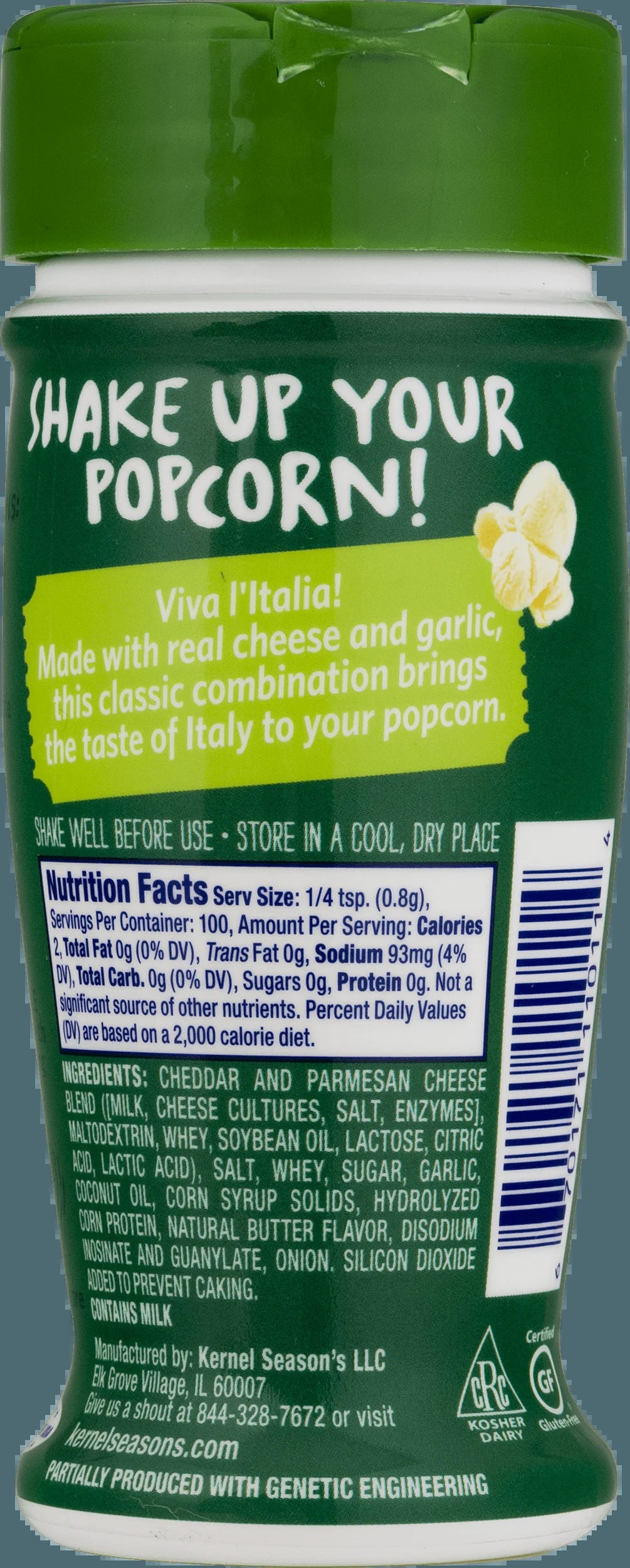 Garlic Parmesan Popcorn Seasoning, 2.85 Oz