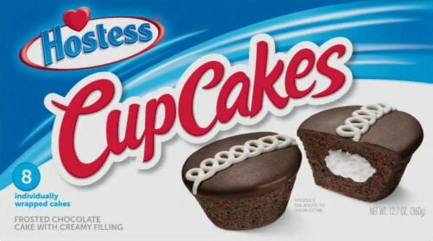 Birthday Cupcakes, Frosted Cupcakes, Creamy Center - 13.1 Oz, 8 Count