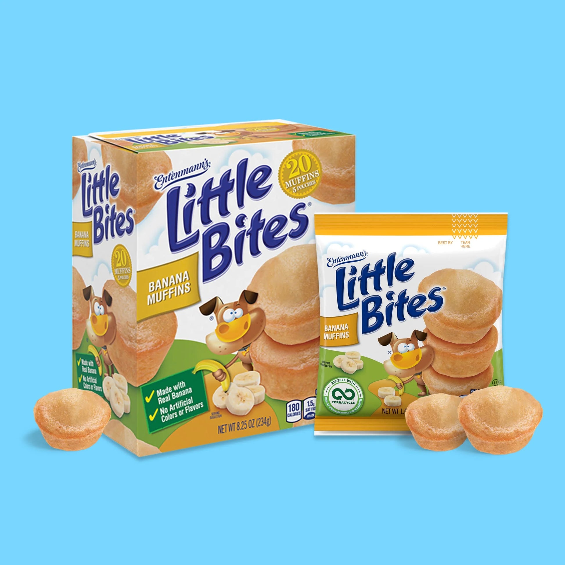 Little Bites Banana Muffins, 5 Count, Mini Muffins, 8.25 Oz Box