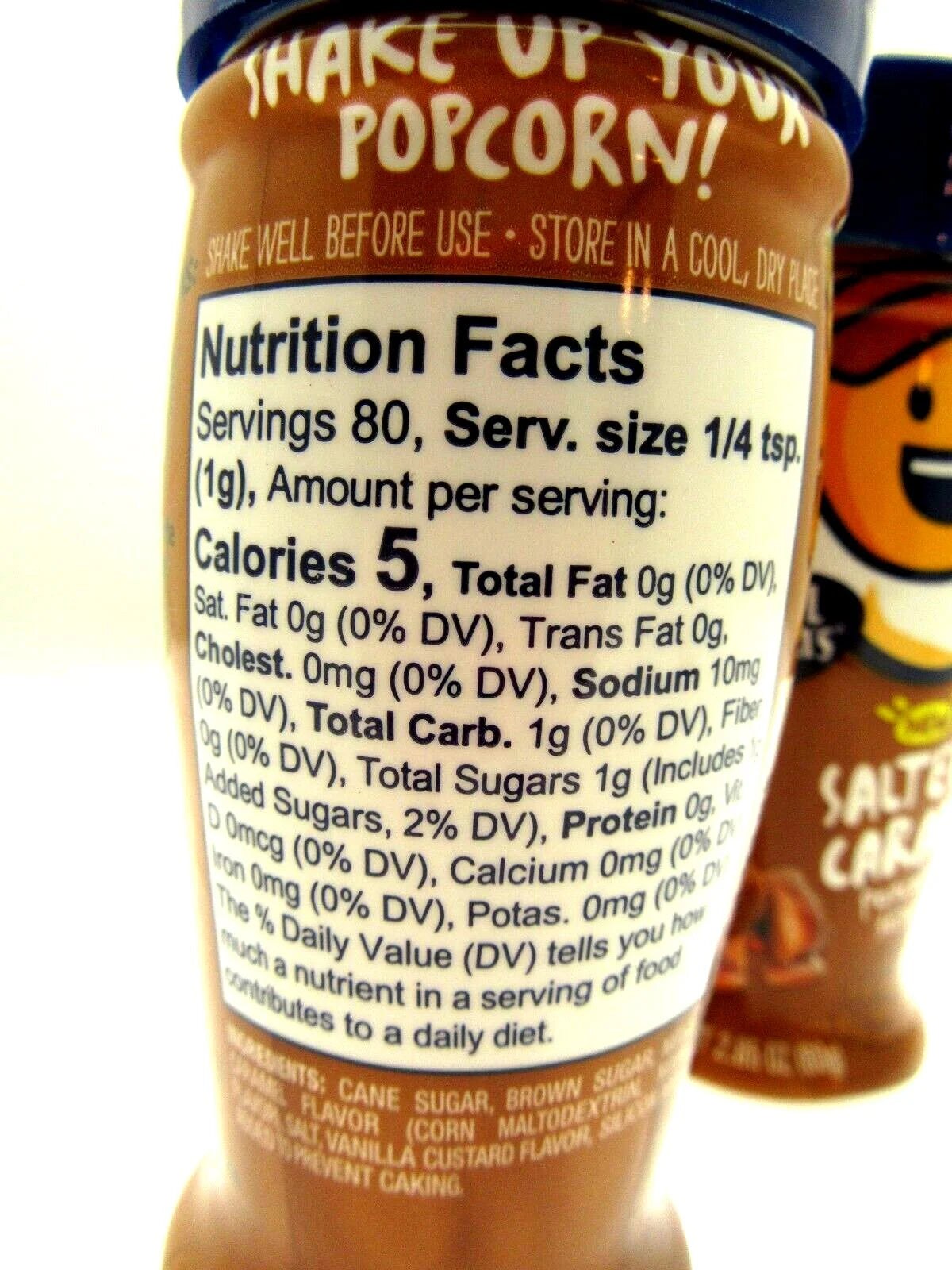 Salted Caramel Popcorn Seasoning, Regular 2.85Oz Bottle