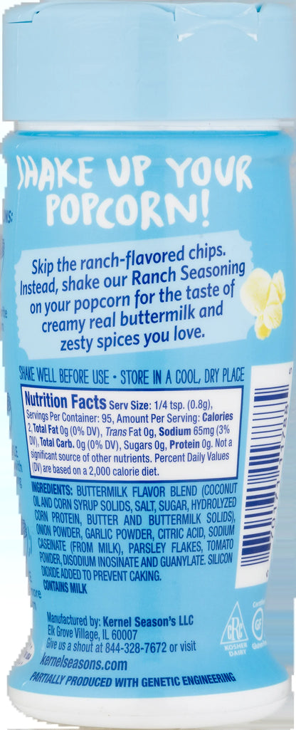 Ranch Popcorn Seasoning, 2.7 Oz.