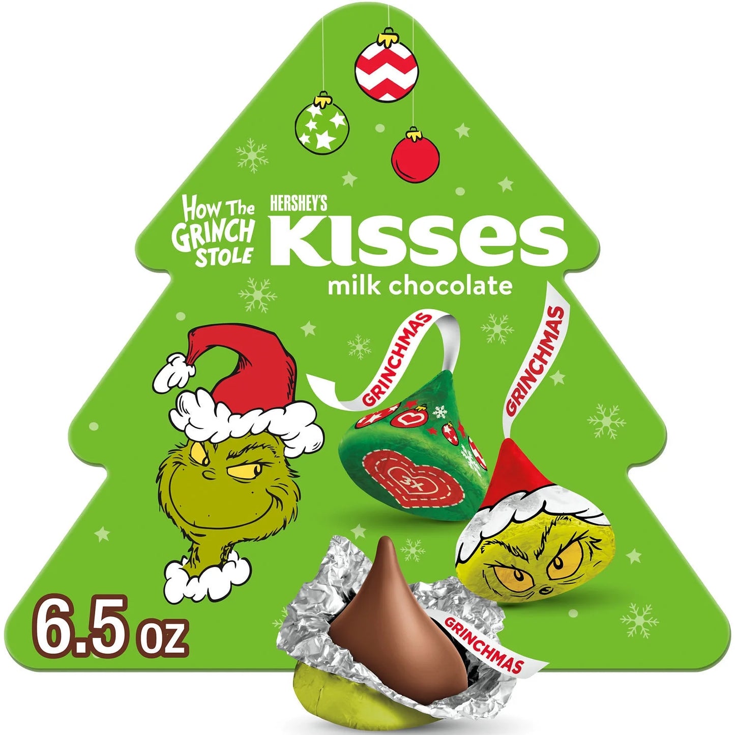 Heshey's Grinch Kisses