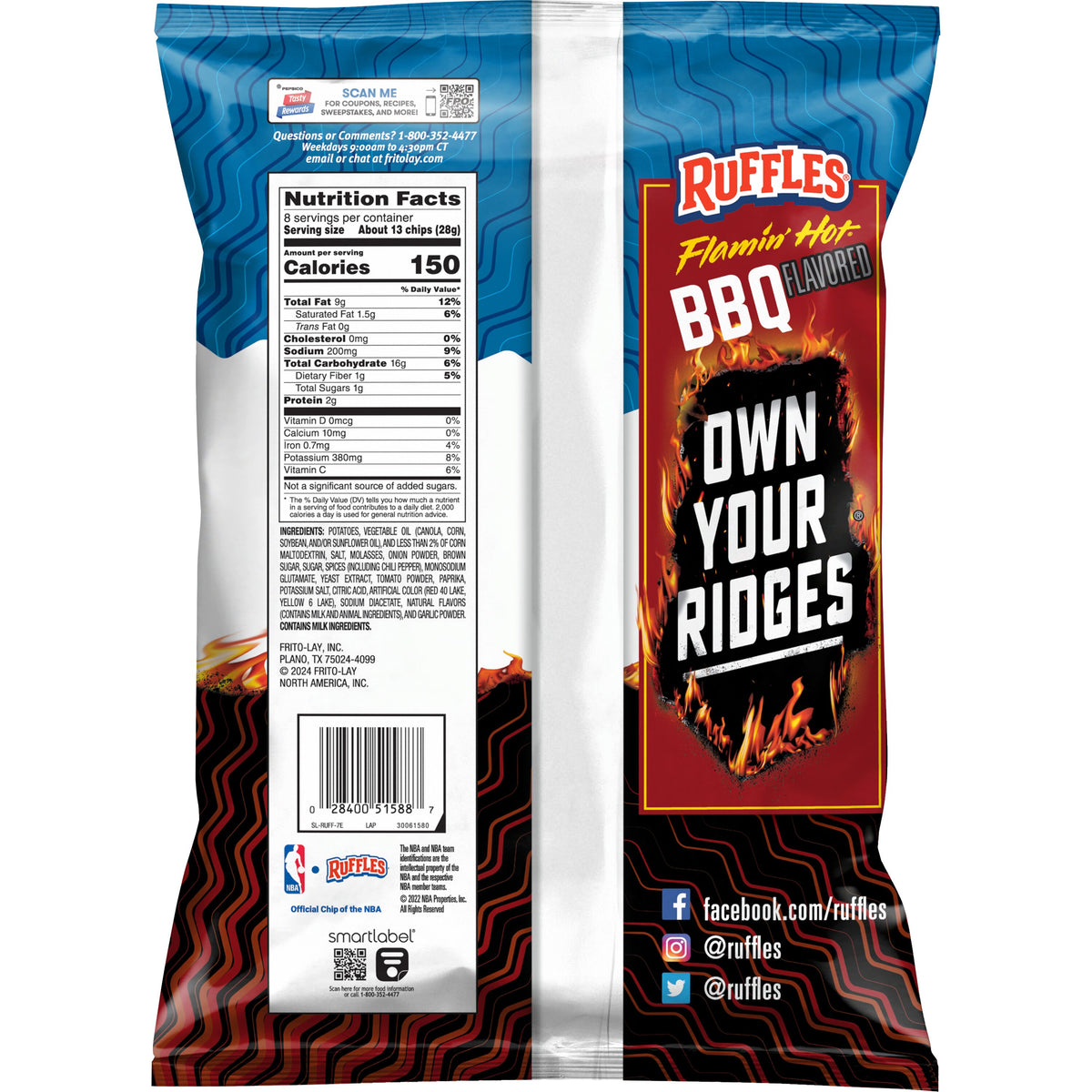 Bqq Ruffles Ruffles Flamin' Hot BBQ – Dr. Munchie