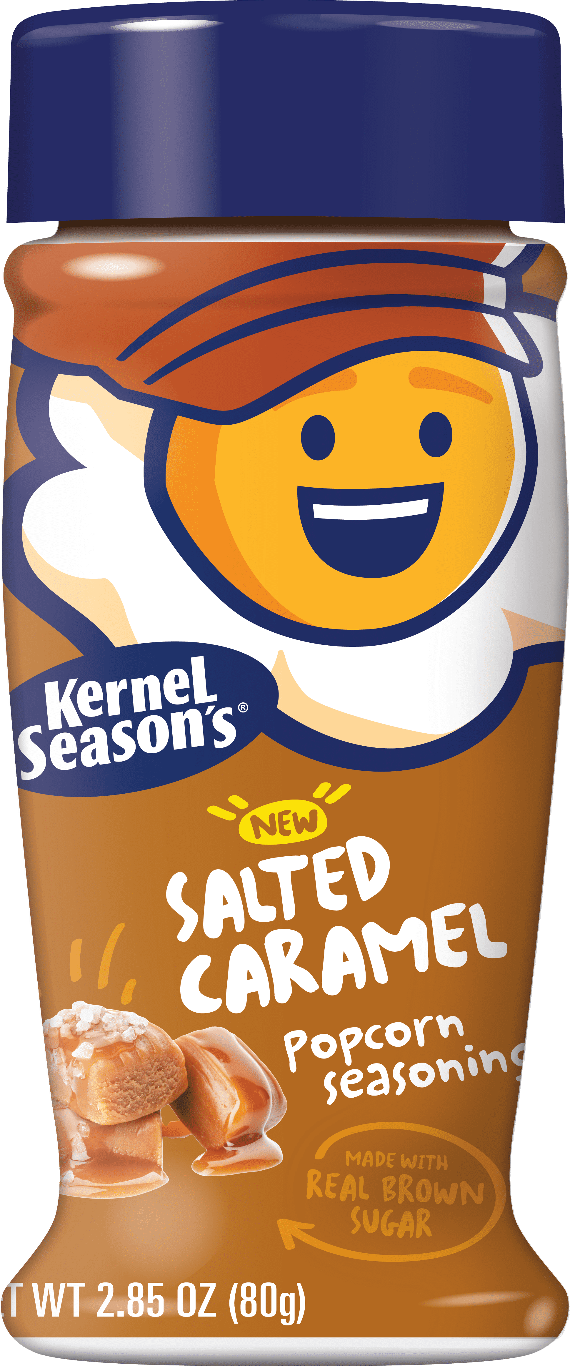 Salted Caramel Popcorn Seasoning, Regular 2.85Oz Bottle