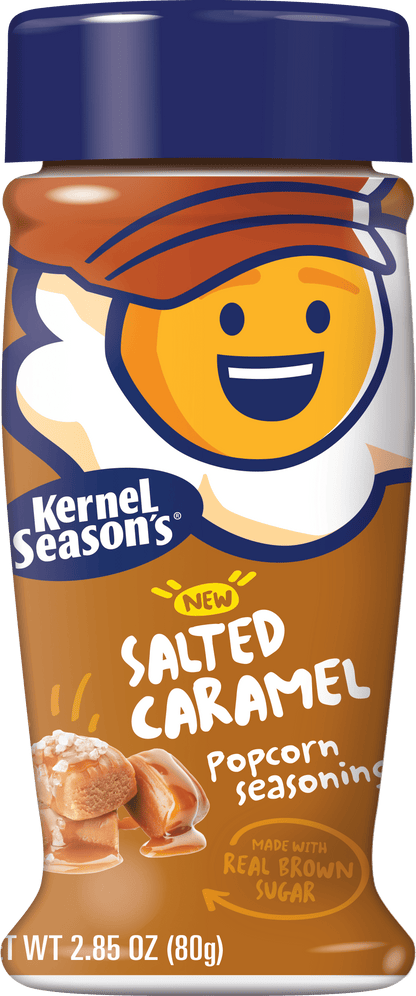 Salted Caramel Popcorn Seasoning, Regular 2.85Oz Bottle