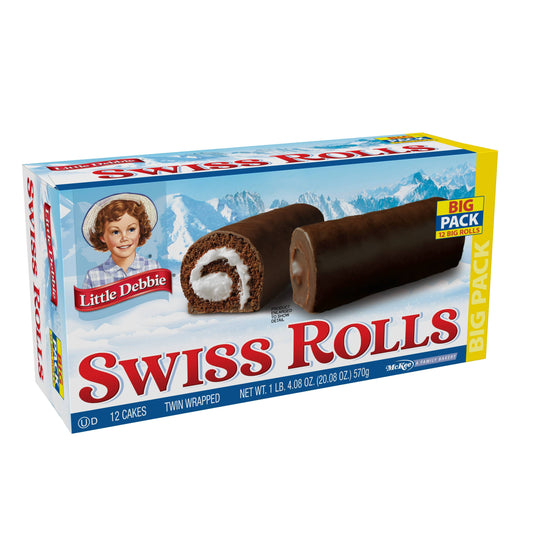 Big Pack Swiss Rolls, 20.08 Oz (12 Count)