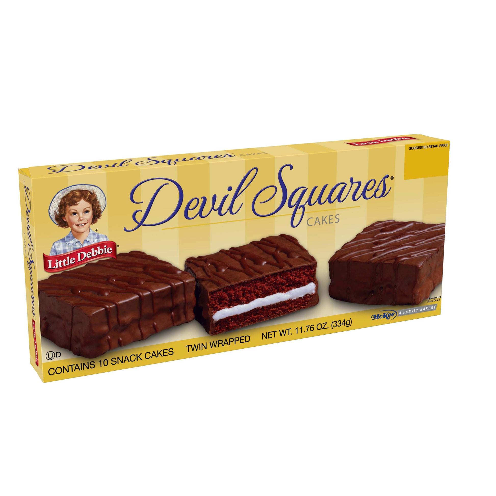 Devil Sqaures Snack Cakes, 11.76 Oz (10 Count)